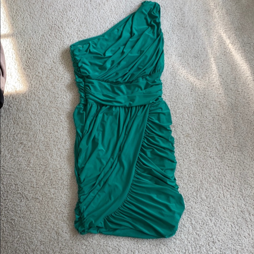 Emerald Green Drapey Dress